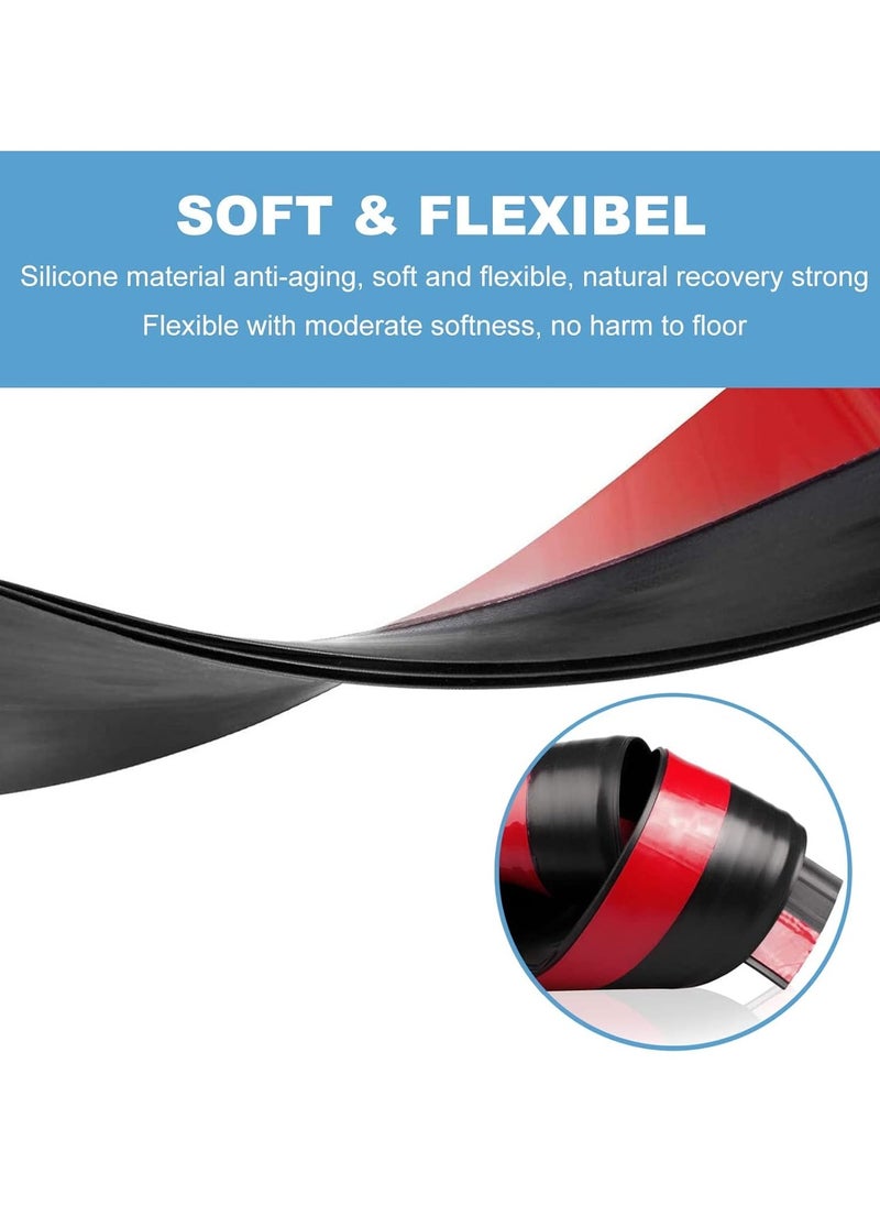 Arabest Door Draft Stopper, 100 cm Length Under Door Seal, Door Sweep for Exterior & Interior Doors, Door Bottom Draft Blocker Dust and Noise Insulation Weather Stripping Draft Guard Insulator, Black  - Image 3