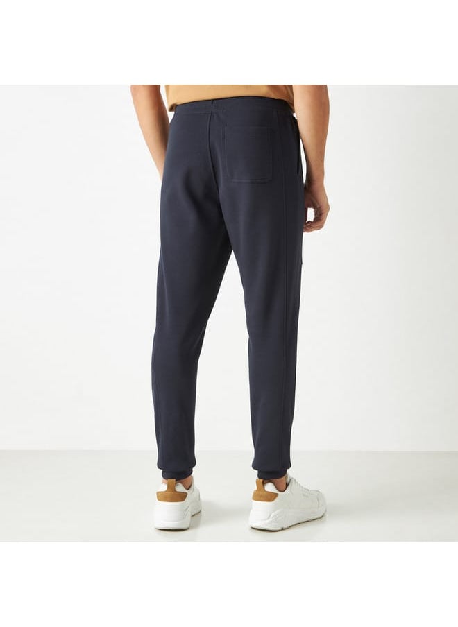 Iconic Iconic Solid Joggers with Drawstring Closure and Pockets  - Image 3