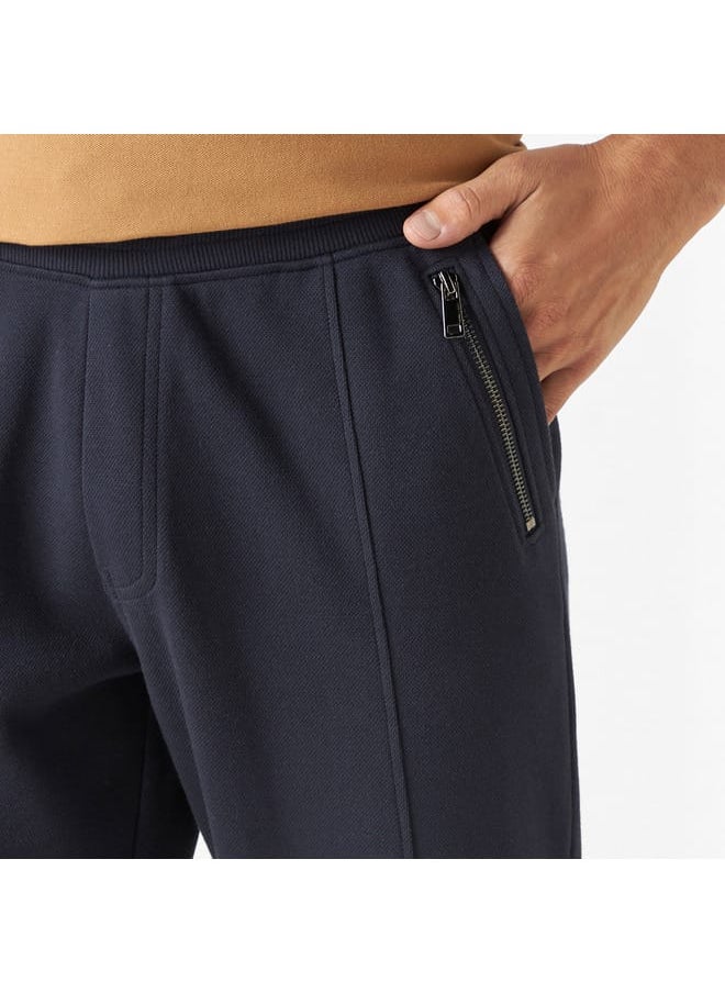 Iconic Iconic Solid Joggers with Drawstring Closure and Pockets  - Image 4