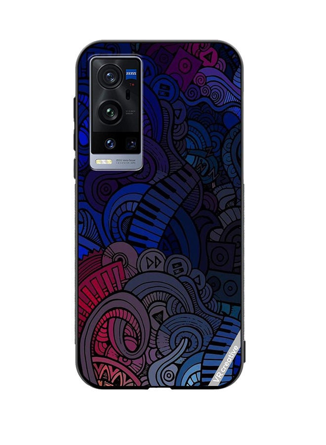 VR CREATIVE Protective Case Cover For Vivo X60 Pro Plus Music Design Multicolour - Image 1