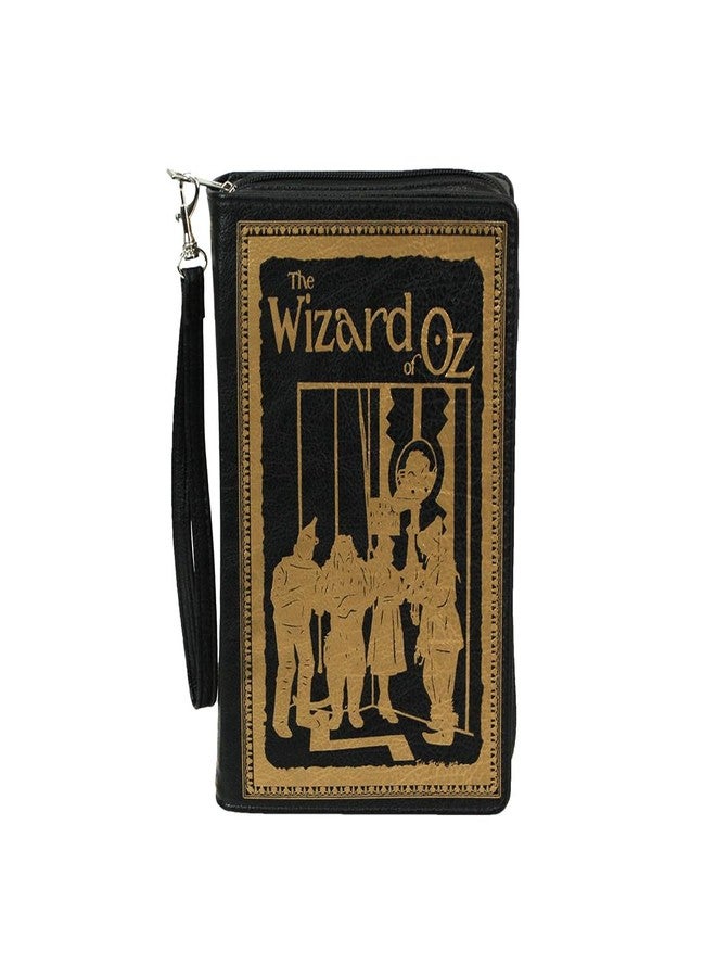 Things2Die4 Black Vinyl The Wizard of Oz Book Handbag Novelty Clutch Purse Crossbody Bag L Frank Baum - Image 2