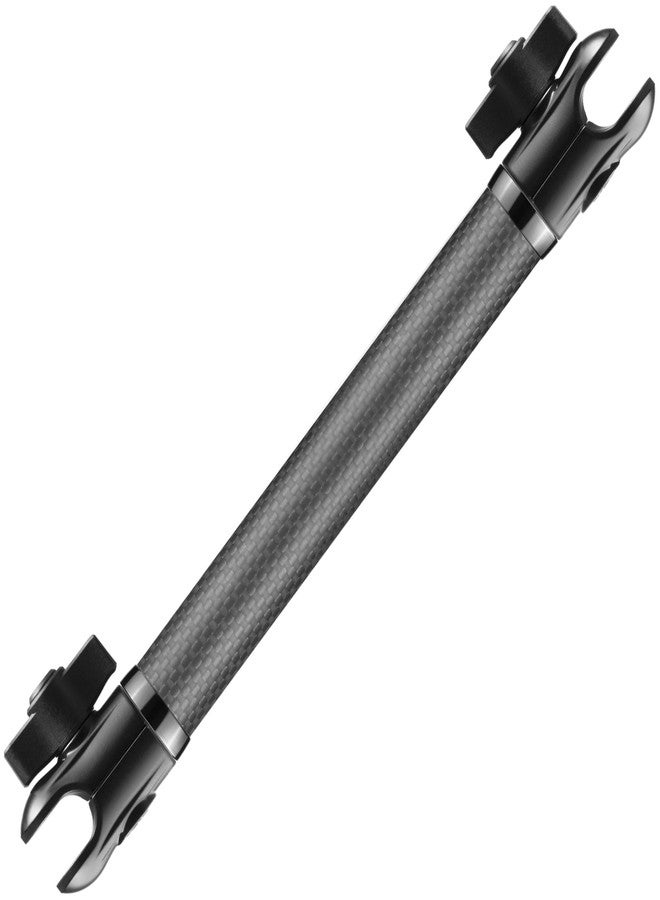 Tackform 10" Long 20mm Ball and Socket Arm DuraLock 20 Series Carbon Fiber Arm | Dual 20mm Sockets with Optional Anti-Theft Knobs | Black - Image 1