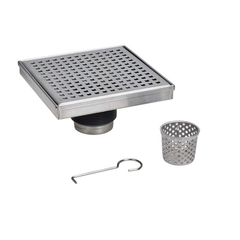 Oatey Designline 4 in x 4 in Square Drain Square Grate