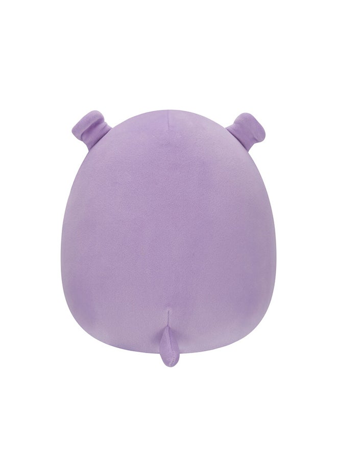 Squishmallows Little Plush 7.5 inch Hanna Purple Hippo with Floral Belly Officially Licensed Kellytoy Plush Toy Colorful Soft Gift for Kids Girls & Boys Washable Squishy Stuff Toy Multicolor All Age  - Image 2