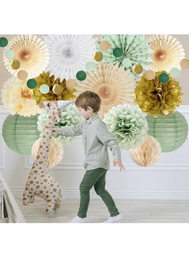 مجموعة فانوس ورقي مناسب لتزيين مشهد حفل الزفاف - Image 5