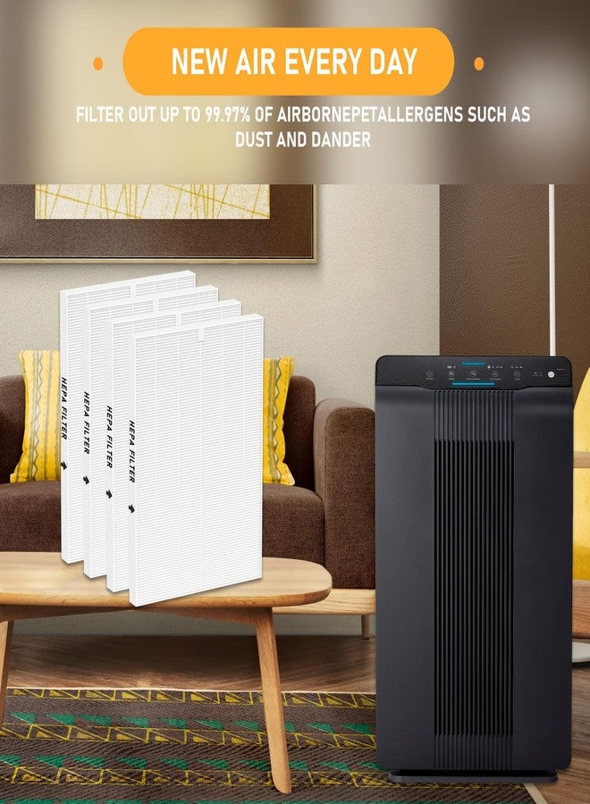 Allisfresh 116130 True HEPA Replacement Filter H Compatible with Winix 5500-2 Air Cleaner Purifier and Models AM80, 4 Pack HEPA Filter only - Image 5