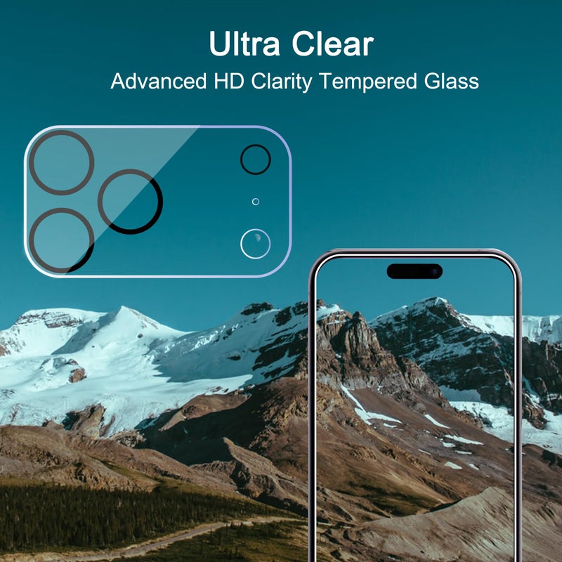 Ailun 3 Pack Camera Lens Protector for iPhone 17 Pro Max,Tempered Glass,9H Hardness,Ultra HD,Anti-Scratch,Case Friendly,Does not Affect Night Shots[Not for iPhone 17/17 Pro/iPhone Air] - Image 4