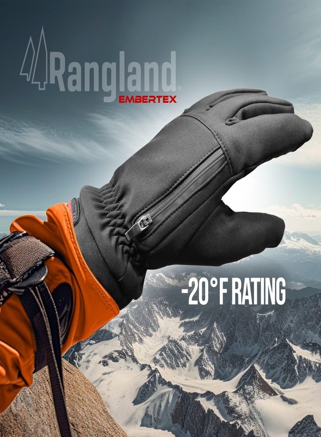 Rangland Heated Gloves for Men with Hand Warmer Pocket, Includes 6 Air-Activated Hot Packet Warmers, (Triple-Insulated -20F) High-Dexterity for Work, Winter Sports, Black, Adult S - Image 5