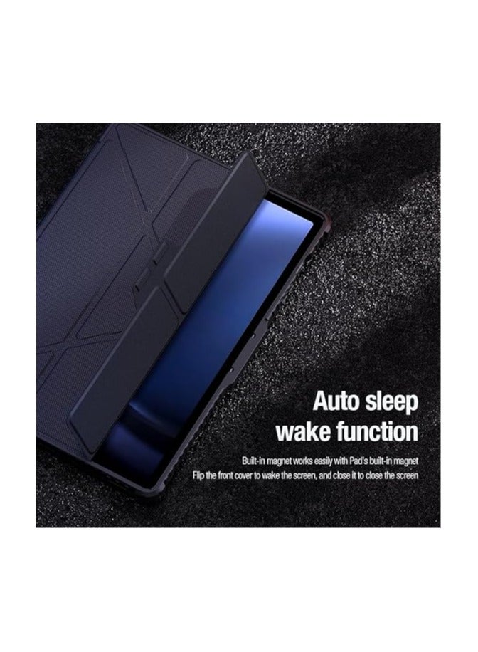Cace for Samsung Galaxy Tab S10 Ultra (2024),Anti-fall Smart Tablet Cover with Auto Sleep/Wake u0026 Sliding Window Lens Protection u0026 Pen Slot,TPU+PC Protective Cover  - Image 4