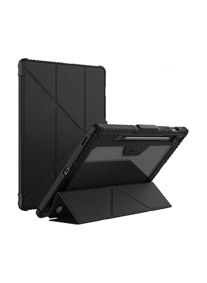 Cace for Samsung Galaxy Tab S10 Ultra (2024),Anti-fall Smart Tablet Cover with Auto Sleep/Wake u0026 Sliding Window Lens Protection u0026 Pen Slot,TPU+PC Protective Cover  - Image 1