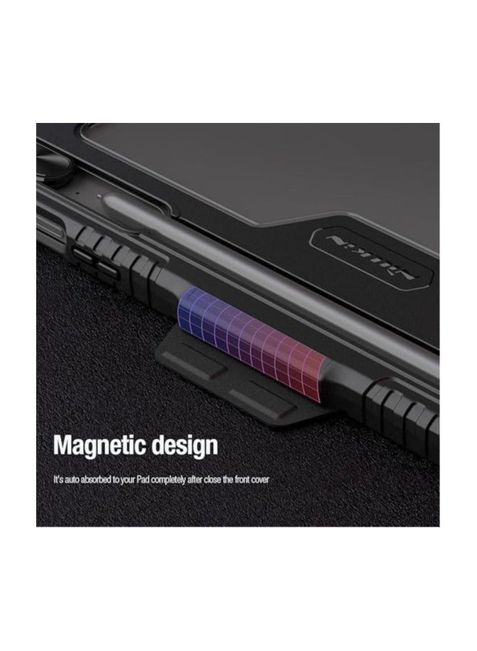 Cace for Samsung Galaxy Tab S10 Ultra (2024),Anti-fall Smart Tablet Cover with Auto Sleep/Wake u0026 Sliding Window Lens Protection u0026 Pen Slot,TPU+PC Protective Cover  - Image 5