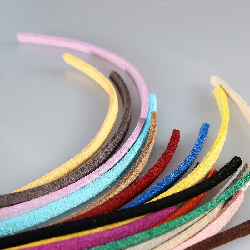 BEADNOVA 3mm Faux Suede Cord Flat Leather Cord 100 Yards Roll Spool for Necklace Bracelet Jewelry Making Medium Brown - Image 4