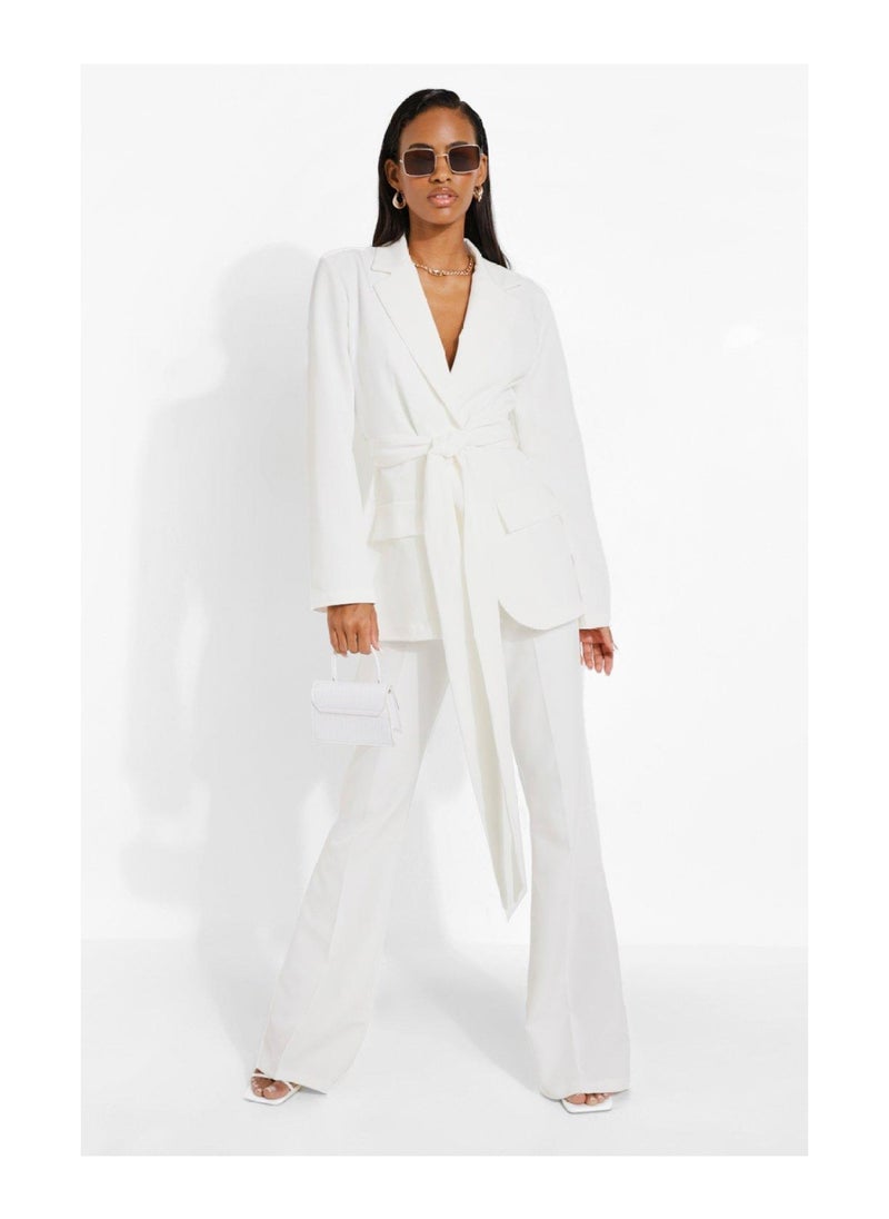boohoo - Obi Tie Waist Tailored Blazer - Image 1