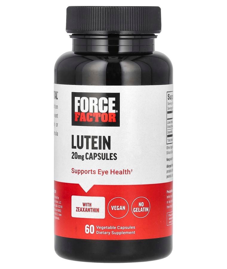 Force Factor Lutein 20 mg 60 Vegetable Capsules