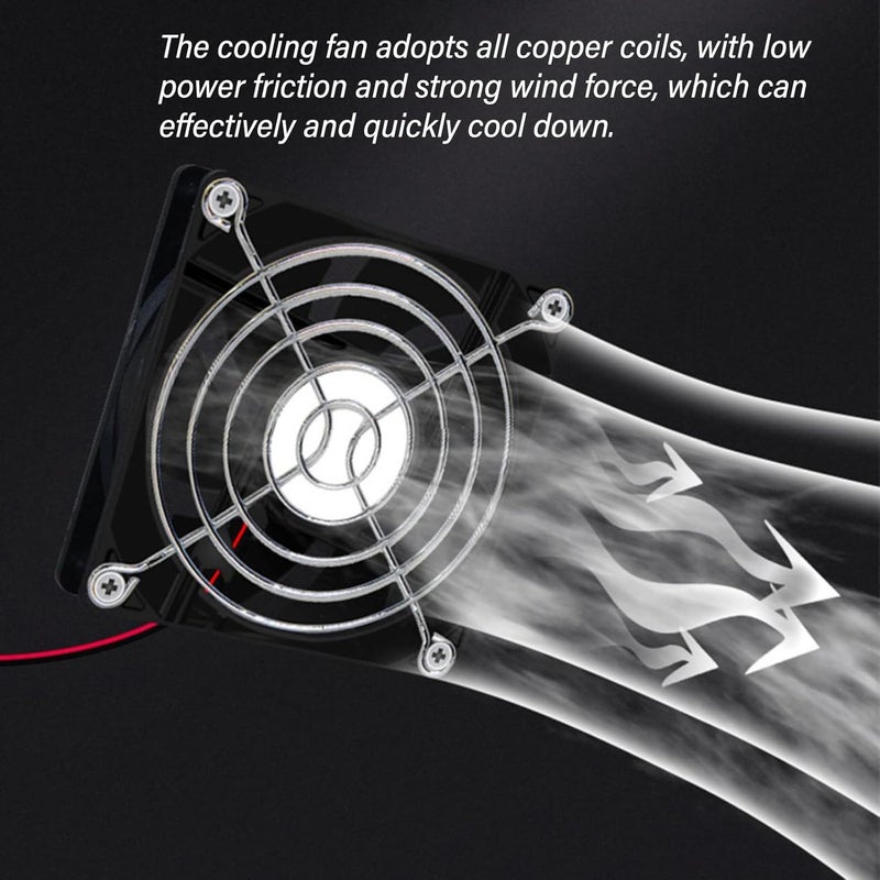 USB Computer Cooling Fan High Speed 80mm Computer Adjustable 5v Heatsink for Cabinet Adjustable Thermostat - Image 5