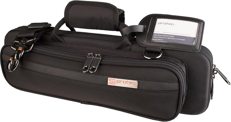 Pro-Tec Flute Slimline PRO PAC Case (Fits B or C Foot), Black, Model PB308 - Image 1