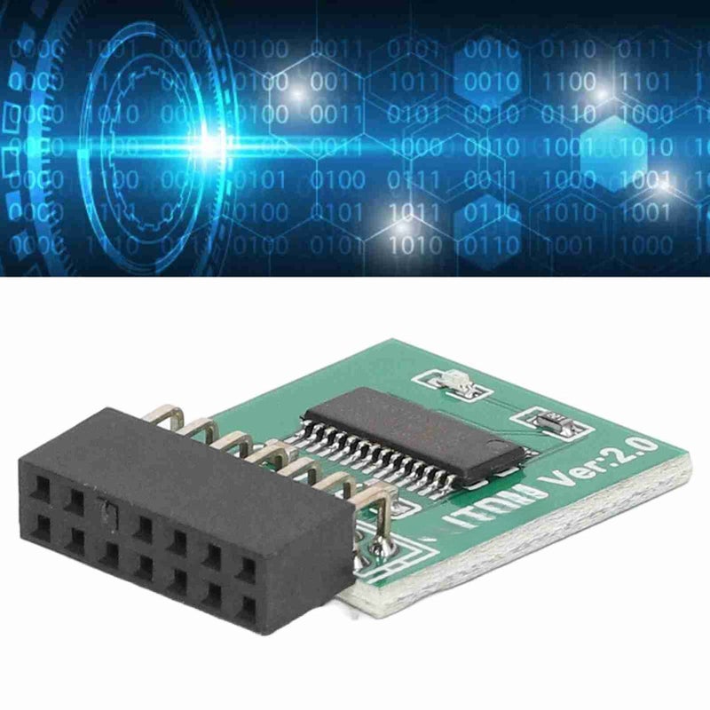 TPM 2.0 Module Strong Encryption 14 Pin LPC Interface TPM Module Board for Win11 Green - Image 1
