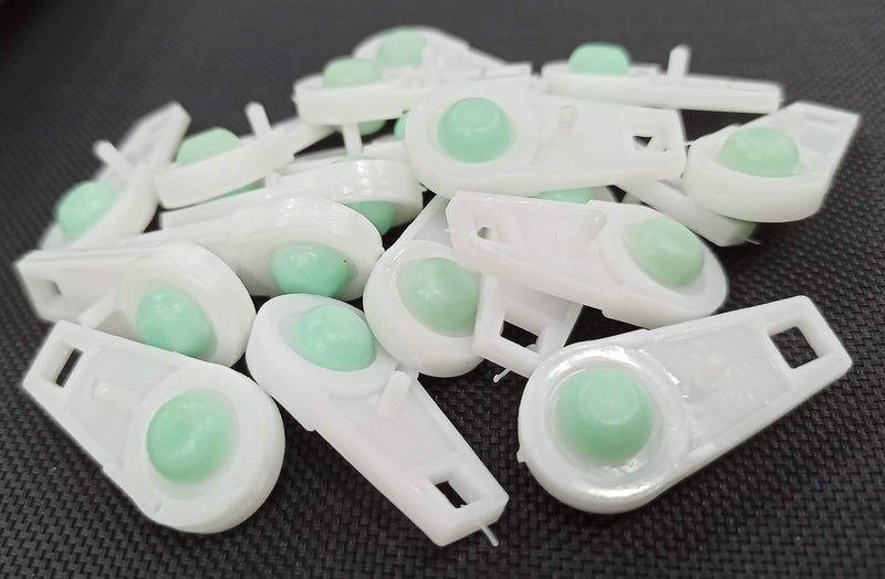 FAPBADRI Plastic Runners/Sliders for Power Track/Curtain Channel - 20 Pieces. - Image 1
