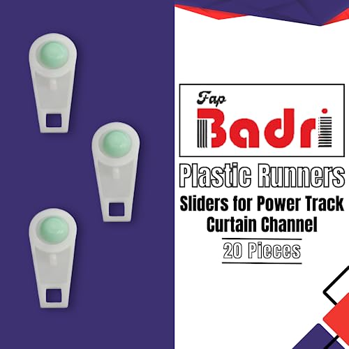 FAPBADRI Plastic Runners/Sliders for Power Track/Curtain Channel - 20 Pieces. - Image 4