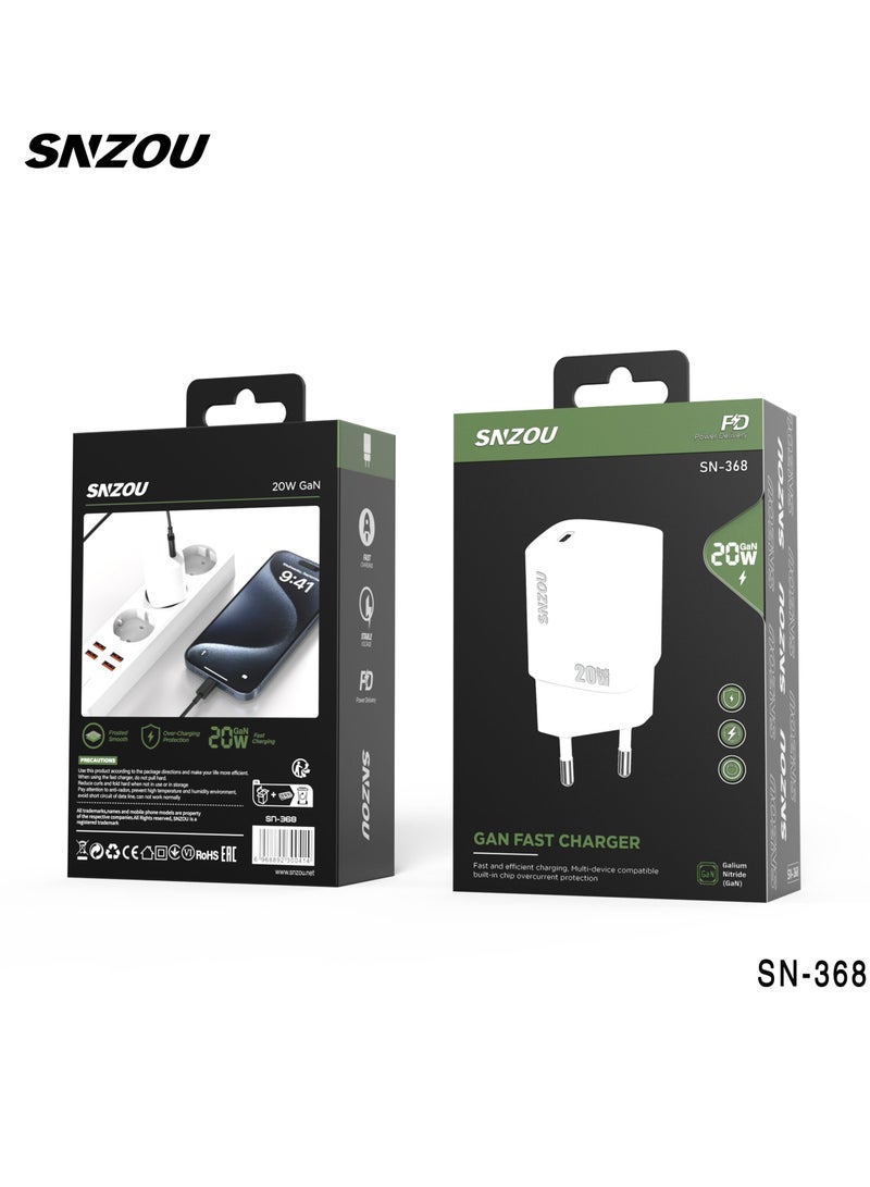 SNZOU Snzou NanoFast 20W GaN-Charger SN-368 - Image 2