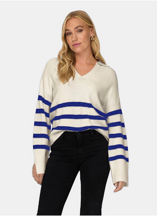 ONLY Onlmonna Ls Polo Splitneck Collar Cc Knt  - Image 1