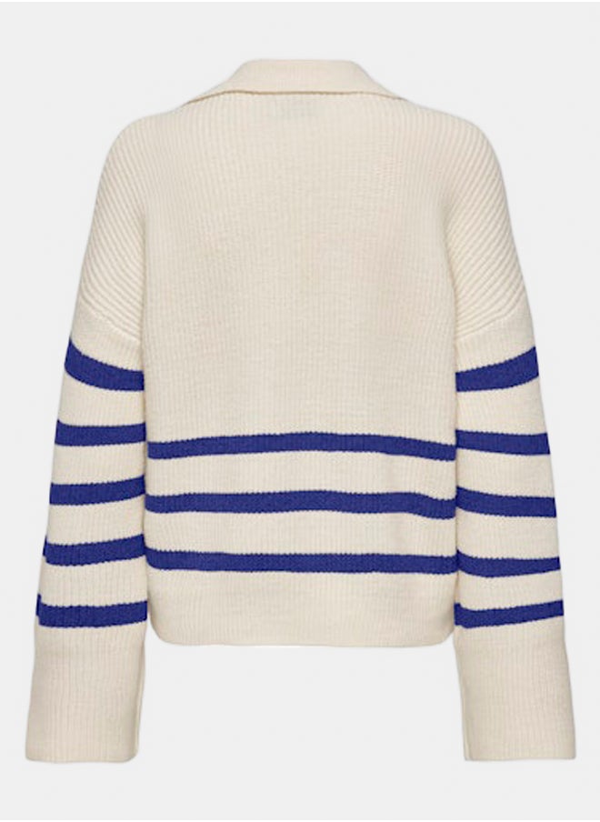 ONLY Onlmonna Ls Polo Splitneck Collar Cc Knt  - Image 3