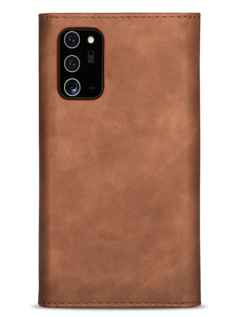 Suteni Flip Cover Card Slots Leather Phone Case for Samsung - Image 1