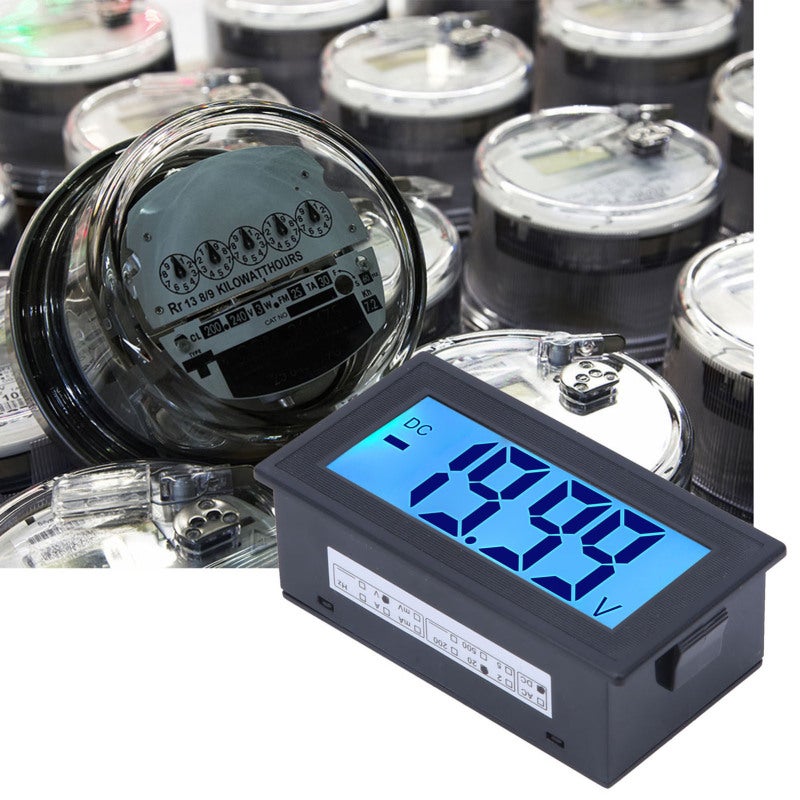 مقياس الجهد الرقمي DC DC 0-20V عالية الدقة - مقياس الجهد السهل التركيب مع شاشة LCD ومصباح خلفي أزرق لحالات اختبار الجهد - Image 3