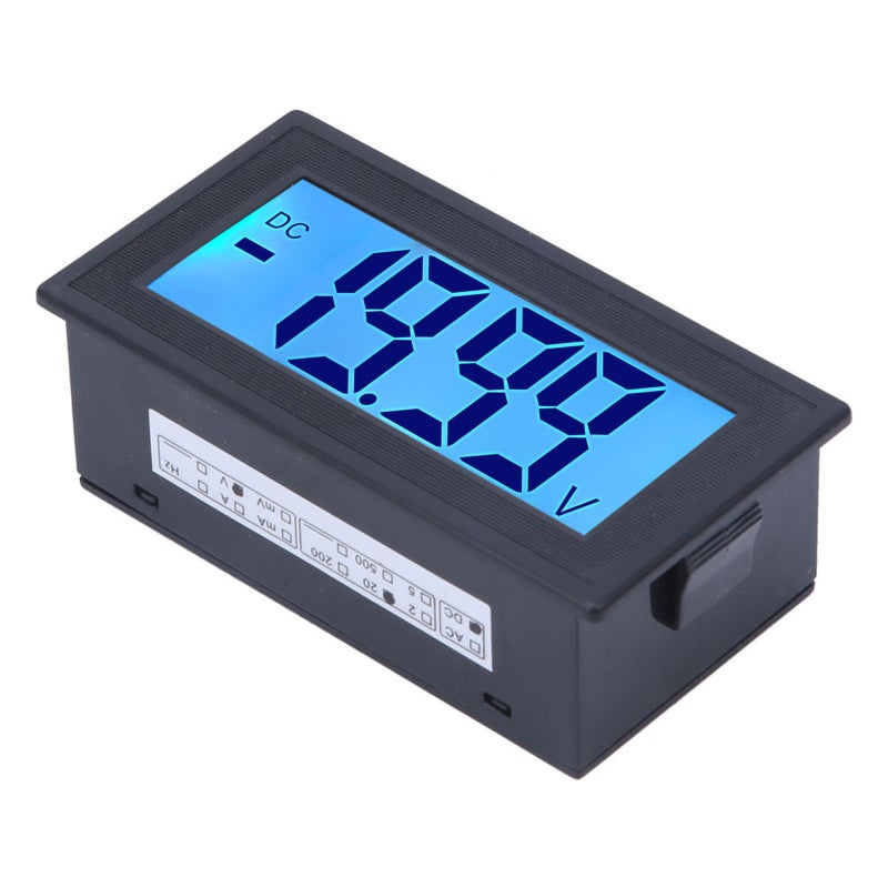 مقياس الجهد الرقمي DC DC 0-20V عالية الدقة - مقياس الجهد السهل التركيب مع شاشة LCD ومصباح خلفي أزرق لحالات اختبار الجهد - Image 5
