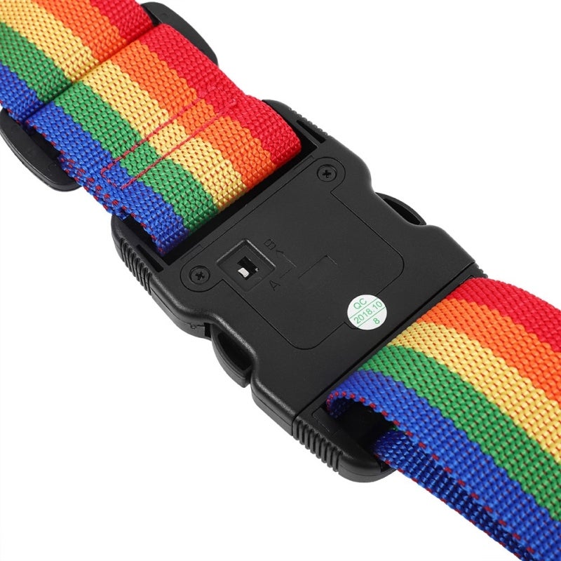 Luggage Strap 20-75 Inch Adjustable Pc Lock & Pp Webbing - Tsa Approved Combination Lock Travel Suitcase Belt For Airport Travel And Baggage Safety - Image 1