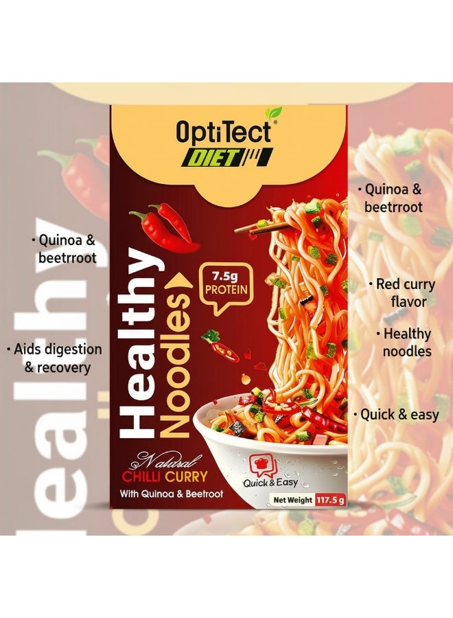 OptiTect Curry Noodles With Quinoa & Beetroot, 117.5 Gm, Rich in Fiber & Protein - Image 4