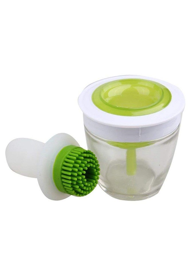 POXEFLIP Chef's Basting Set with Kitchen BBQ Barbecue Oil Brush, Baking and Grilling/Silicone Pastry Brush, Grilling, Frying, Cooking Oil Dispenser. - Image 4