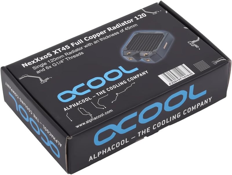 Alphacool NexXxoS XT45 Full Copper Water Cooling Radiator - Image 5