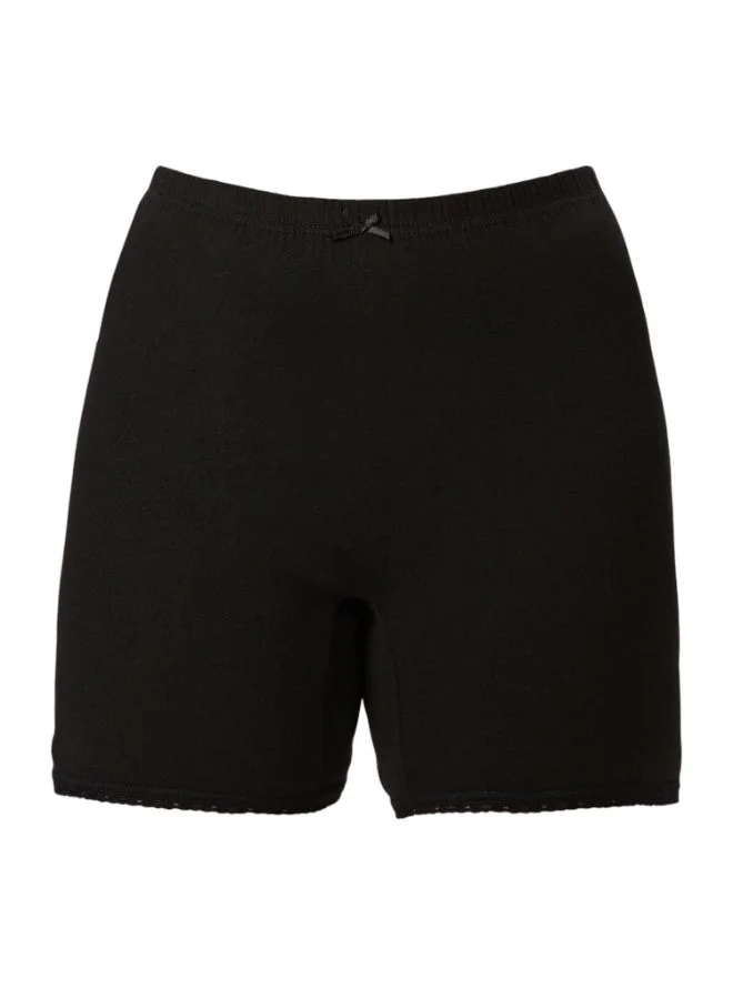 Byc  GIRLS COTTON BOXER SHORT BRIEF - BLACK for Women | Best Price UAE