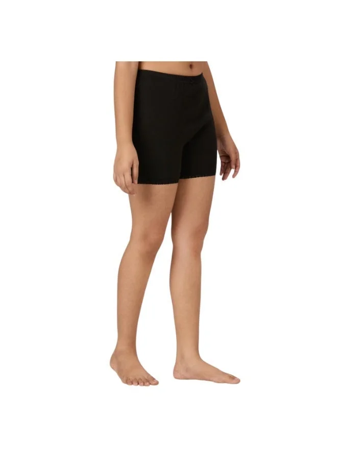 Byc  GIRLS COTTON BOXER SHORT BRIEF - BLACK for Women | Best Price UAE
