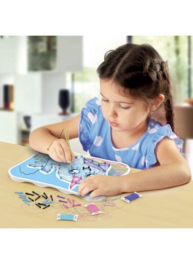 Kawaii String Art Animals Includes Pegboard 4 Animal Design Templates And 12 Spools Of Colored Threads For Kids Ages 4 Years And Up