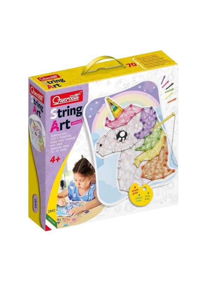 Kawaii String Art Animals Includes Pegboard 4 Animal Design Templates And 12 Spools Of Colored Threads For Kids Ages 4 Years And Up