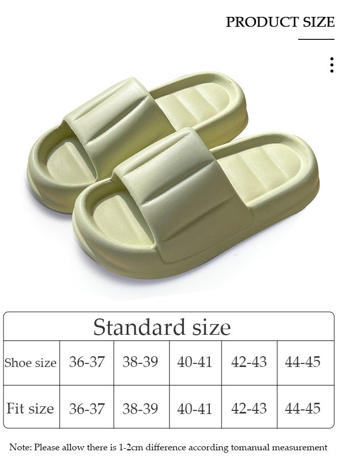 DUNISO Slippers for Women Quick Drying Slide Sandal with Thick Sole Non-Slip Soft Shower Slippers Open Toe Spa Bath Pool Gym House Sandals for Indoor & Outdoor - Image 2