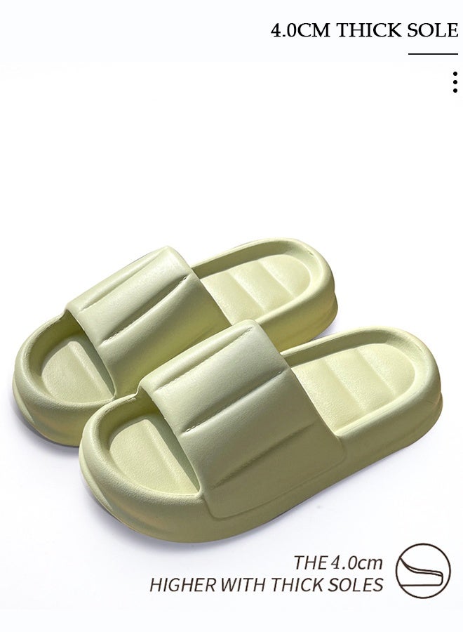 DUNISO Slippers for Women Quick Drying Slide Sandal with Thick Sole Non-Slip Soft Shower Slippers Open Toe Spa Bath Pool Gym House Sandals for Indoor & Outdoor - Image 5