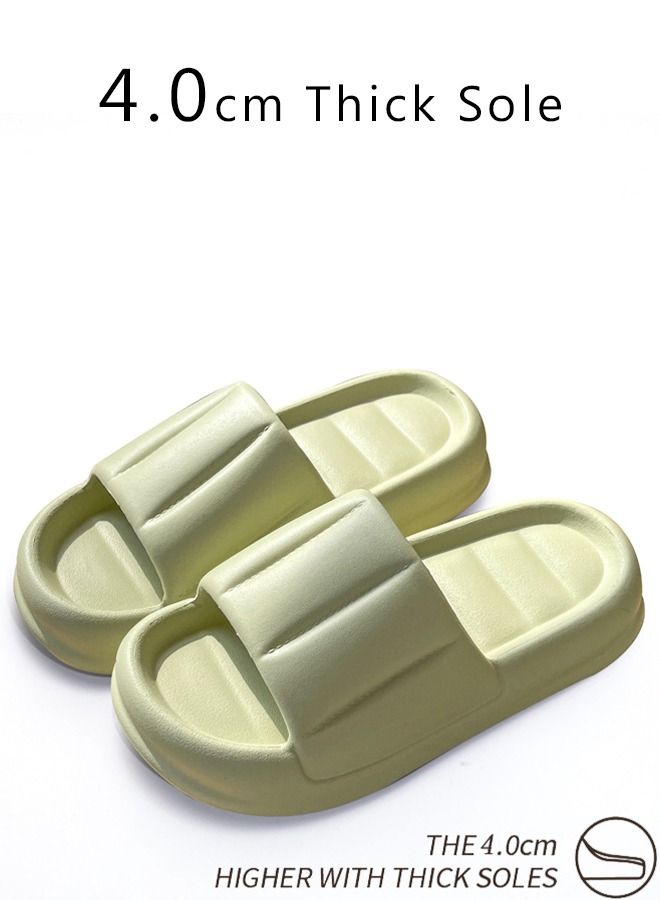 Slippers for Women Quick Drying Slide Sandal with Thick Sole Non-Slip Soft Shower Slippers Open Toe Spa Bath Pool Gym House Sandals for Indoor & Outdoor