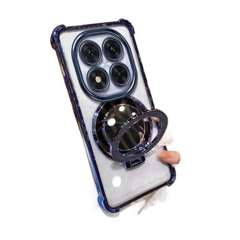 MS Protective Case for Redmi Note 13 Pro with Drop Protection and Lens Protector plus Shockproof plus Full Coverage in Blue - Image 1