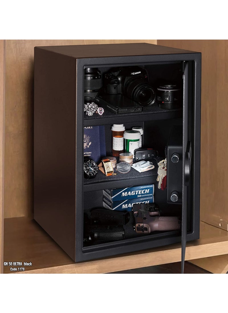 Safety Tech Safety Tech GN50 ULTRA Electronic Safe - Durable Design, Combination Code, Emergency Keys, and Adjustable Interior Shelves  - Image 4