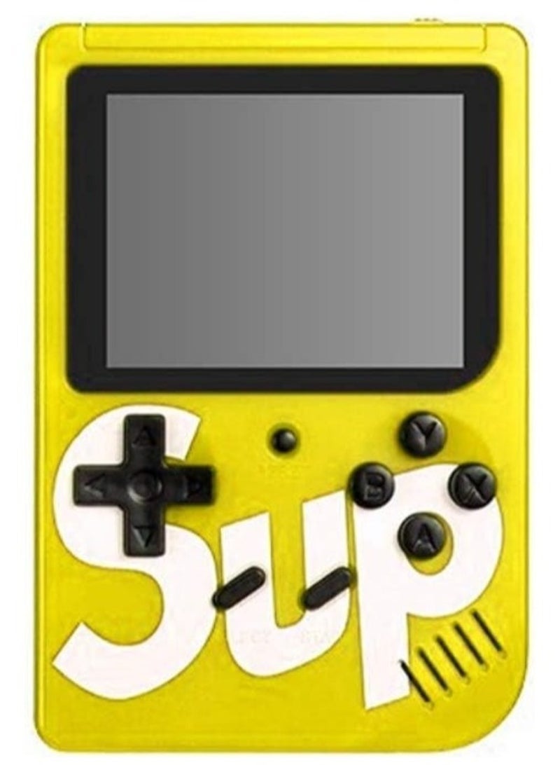 "INJOY SUP Game Box – 400 Retro Games in 1 Mini Console, TV-Compatible (Yellow)"  - Image 1