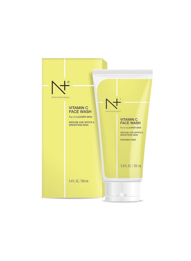 N Plus N+ Professional Vitamin C Face Wash For Oily to Normal Skin women & men, Hydration, Brightening, Pore Cleansing, Detan, Acne & Sensitive Skin, No Parabens (100ml) (Pack of 1) - Image 1