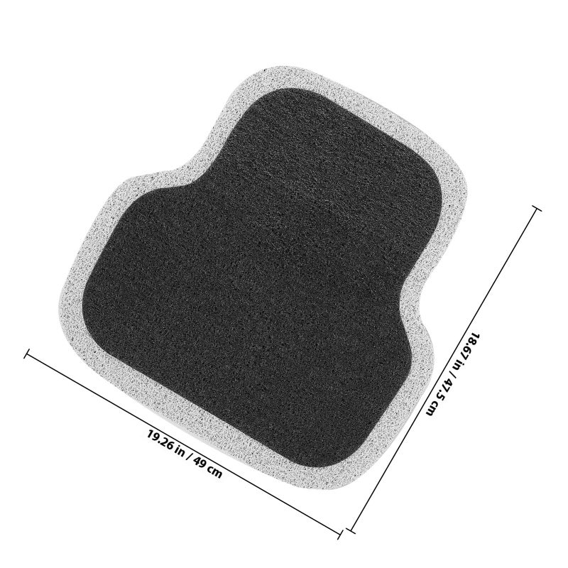 Universal Car Floor Mat Non Slip Anti Wear White Trim Front Rear Seat Pad For SUV Truck - Image 3