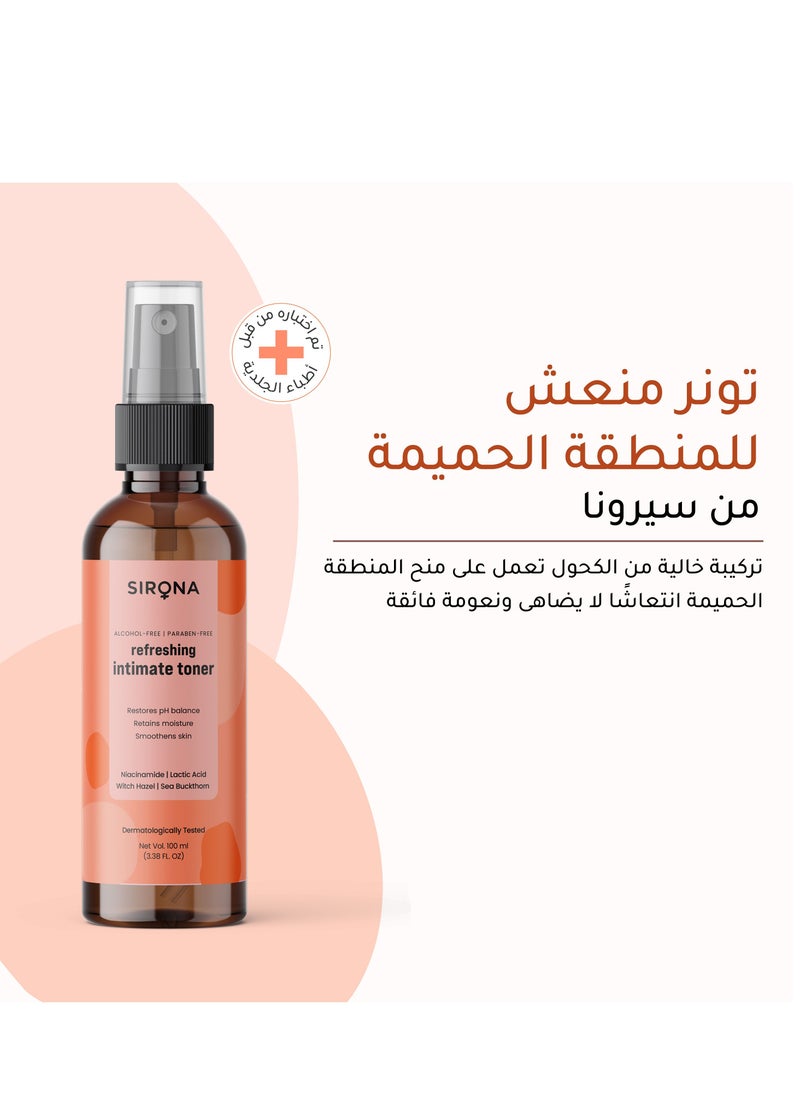 Sirona Refreshing Intimate Toner for Men & Women – 100 ml