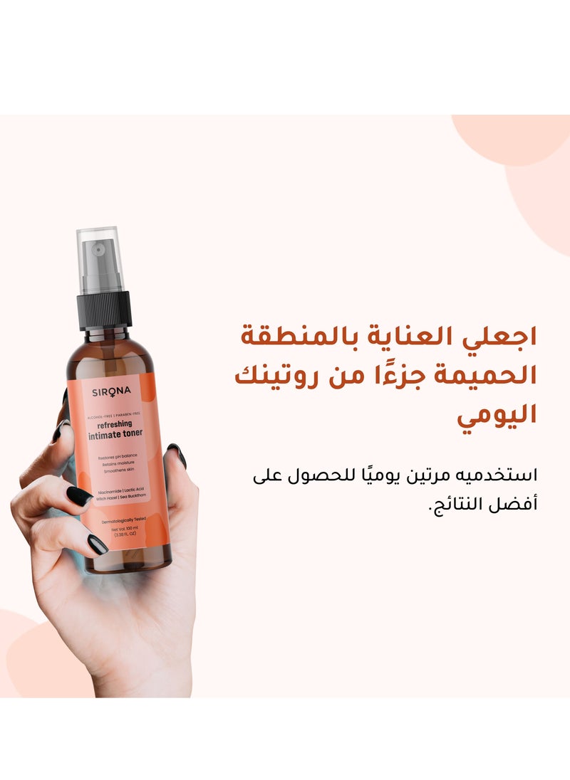 Sirona Refreshing Intimate Toner for Men & Women – 100 ml