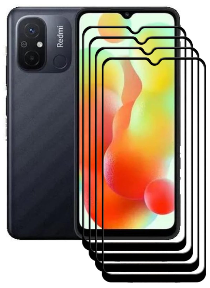 ACLIX 4 Pieces Antistatic ESD Dustproof Premium Quality High Definition Tempered Glass Screen Protector Designed For Xiaomi Redmi 12C - Image 1