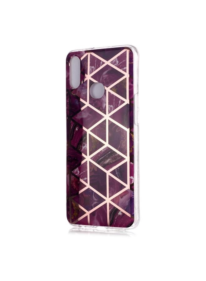S-TOP Case For Galaxy A10s Plating Marble Pattern Soft TPU Protective Case - Image 2