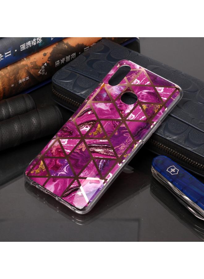 S-TOP Case For Galaxy A10s Plating Marble Pattern Soft TPU Protective Case - Image 5